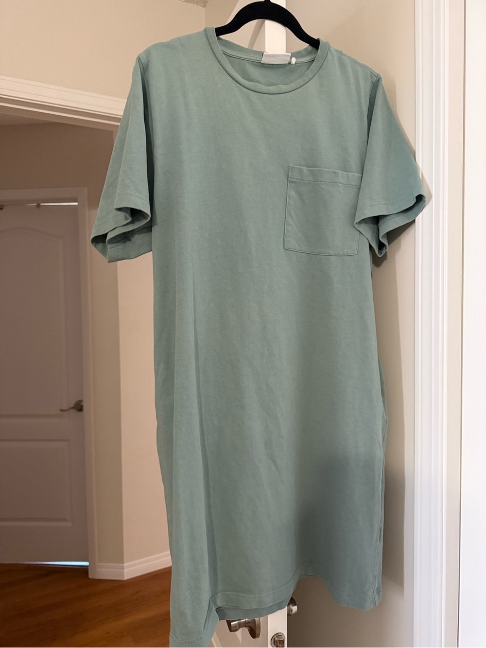 Frank & Oak Sage Green T-shirt Dress